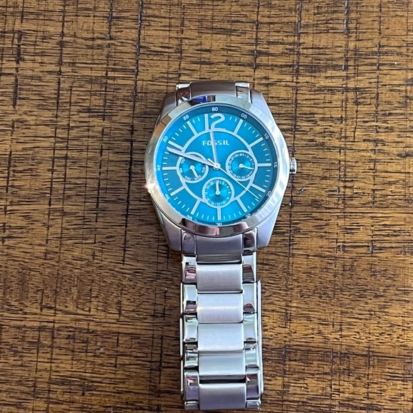 Vale chronograph Stainless Steel teal face - Picture 2 of 5